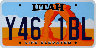 UT license plate Y461BL