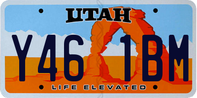 UT license plate Y461BM