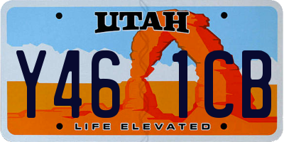 UT license plate Y461CB