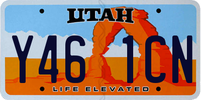 UT license plate Y461CN