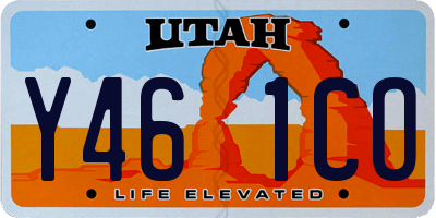 UT license plate Y461CO