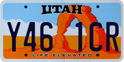 UT license plate Y461CR