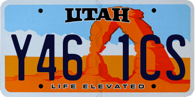 UT license plate Y461CS