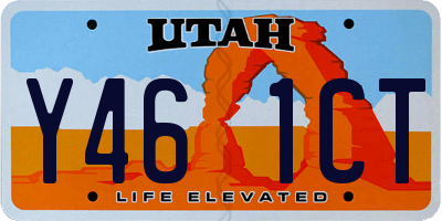 UT license plate Y461CT