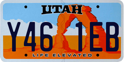 UT license plate Y461EB
