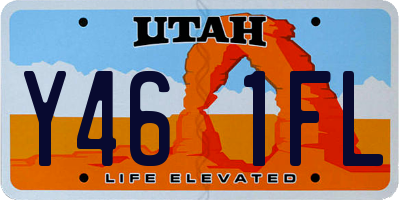 UT license plate Y461FL