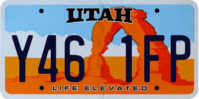 UT license plate Y461FP