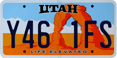 UT license plate Y461FS