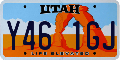 UT license plate Y461GJ