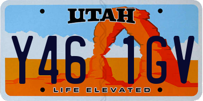 UT license plate Y461GV