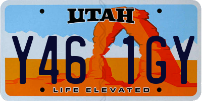 UT license plate Y461GY