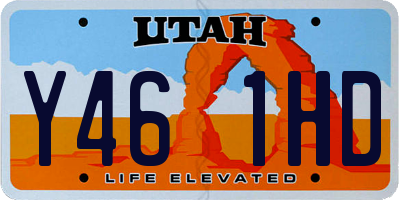 UT license plate Y461HD
