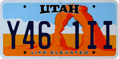 UT license plate Y461II