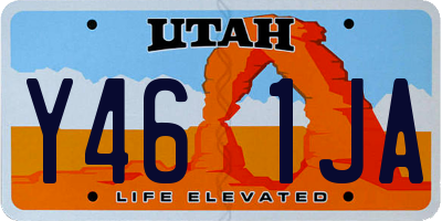 UT license plate Y461JA