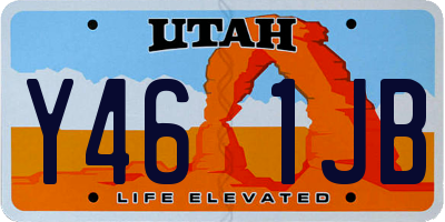 UT license plate Y461JB