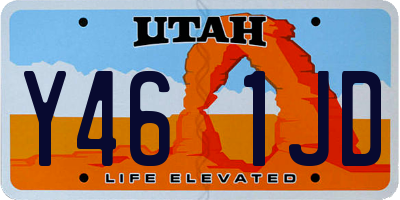 UT license plate Y461JD