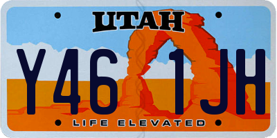 UT license plate Y461JH