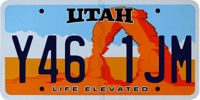 UT license plate Y461JM