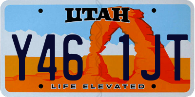 UT license plate Y461JT