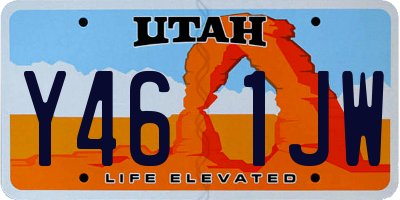 UT license plate Y461JW