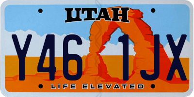 UT license plate Y461JX