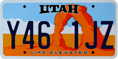 UT license plate Y461JZ