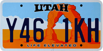 UT license plate Y461KH