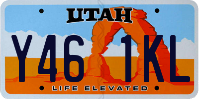 UT license plate Y461KL