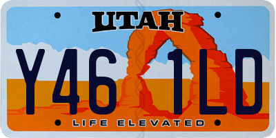 UT license plate Y461LD