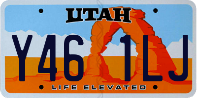 UT license plate Y461LJ
