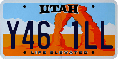 UT license plate Y461LL