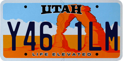 UT license plate Y461LM