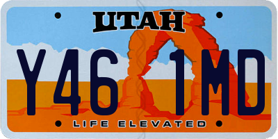 UT license plate Y461MD