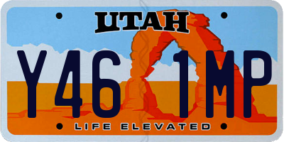 UT license plate Y461MP