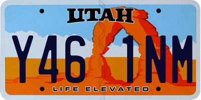 UT license plate Y461NM
