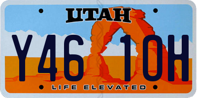 UT license plate Y461OH