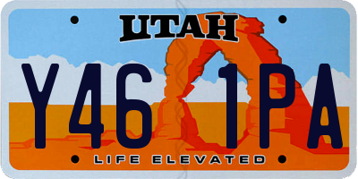 UT license plate Y461PA