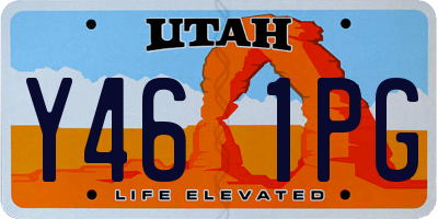 UT license plate Y461PG