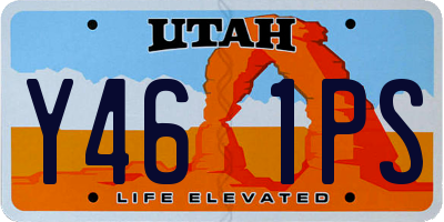 UT license plate Y461PS