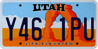 UT license plate Y461PU