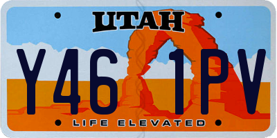 UT license plate Y461PV