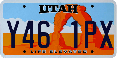 UT license plate Y461PX