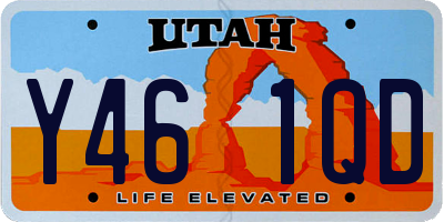 UT license plate Y461QD
