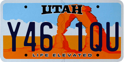 UT license plate Y461QU