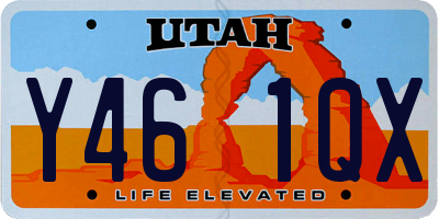 UT license plate Y461QX