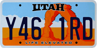 UT license plate Y461RD