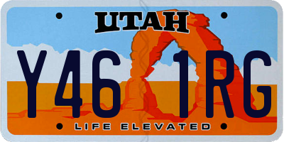 UT license plate Y461RG
