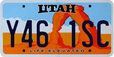 UT license plate Y461SC