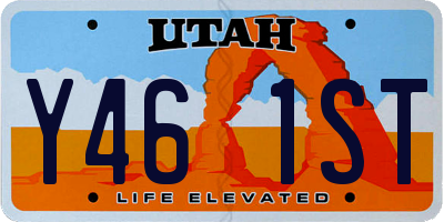 UT license plate Y461ST