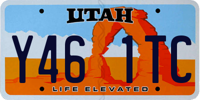 UT license plate Y461TC